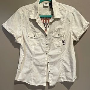 Women’s L Harley Davidson Camp Shirt